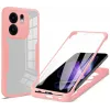 Phonesta Slim Protect 360 Vollschutzhülle Displayschutzfolie für Oppo Reno13 F 4G/5G / Reno13 FS 5G - Rosa