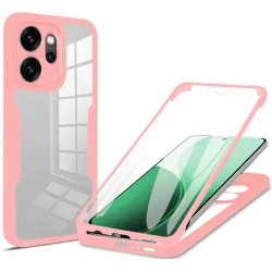 Phonesta Slim Protect 360 Vollschutzhülle Displayschutzfolie für Oppo Reno14 F/FS - Rosa