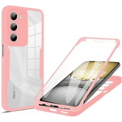 Phonesta Slim Protect 360 Vollschutzhülle Displayschutzfolie für Realme 14x / C75 - Rosa