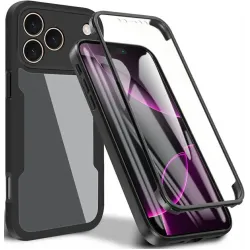 Phonesta Slim Protect 360 Vollschutzhülle Displayschutzfolie für Apple iPhone 17 Pro Max - Schwarz