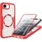Phonesta Slim Protect 360 Vollschutzhülle Displayschutzfolie und MagSafe für Apple iPhone 17e/16e - Rot