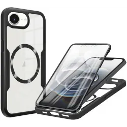 Phonesta Slim Protect 360 Vollschutzhülle Displayschutzfolie und MagSafe für Apple iPhone 17e/16e - Schwarz