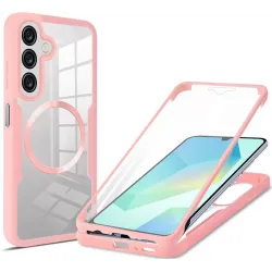 Phonesta Slim Protect 360 Vollschutzhülle Displayschutzfolie und MagSafe für Samsung Galaxy A17/A16 - Rosa