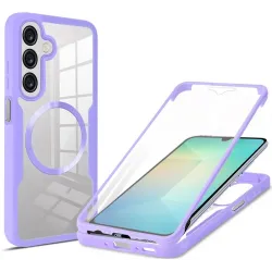 Phonesta Slim Protect 360 Vollschutzhülle Displayschutzfolie und MagSafe für Samsung Galaxy A26 - Lila