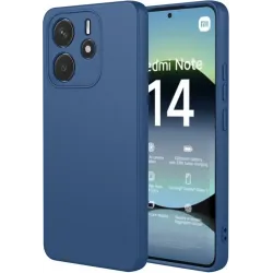 Phonesta Soft Silk Silikon Back Cover Hülle für Xiaomi Redmi Note 14 4G 164.8mm - Dunkelblau