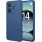 Phonesta Soft Silk Silikon Back Cover Hülle für Xiaomi Redmi Note 14 4G 164.8mm - Dunkelblau