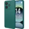 Phonesta Soft Silk Silikon Back Cover Hülle für Xiaomi Redmi Note 14 4G 164.8mm - Dunkelgrün