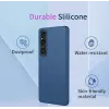 Phonesta Soft Silk Silikon Back Cover Hülle für Sony Xperia 1 VII - Dunkelblau 3