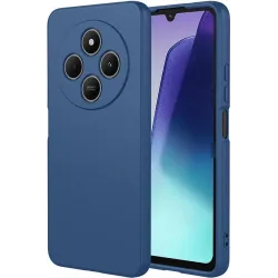 Phonesta Soft Silk Silikon Back Cover Hülle für Xiaomi Redmi 14C / Xiaomi Poco C75 - Dunkelblau