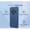Phonesta Soft Silk Silikon Back Cover Hülle für Xiaomi Redmi 14C / Xiaomi Poco C75 - Dunkelblau 2