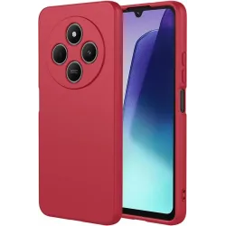 Phonesta Soft Silk Silikon Back Cover Hülle für Xiaomi Redmi 14C / Xiaomi Poco C75 - Rot