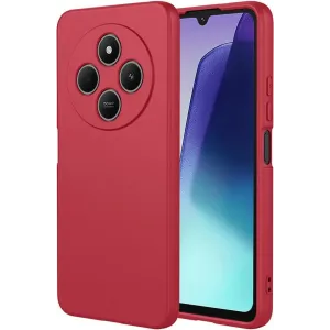 Phonesta Soft Silk Silikon Back Cover Hülle für Xiaomi Redmi 14C / Xiaomi Poco C75 - Rot