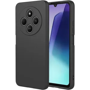 Phonesta Soft Silk Silikon Back Cover Hülle für Xiaomi Redmi 14C / Xiaomi Poco C75 - Schwarz