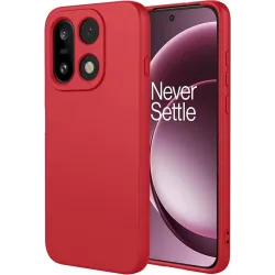 Phonesta Soft Silk Silikon Back Cover Hülle für OnePlus 15 - Rot