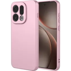 Phonesta Soft Silk Silikon Back Cover Hülle für Oppo Find X9 - Rosa