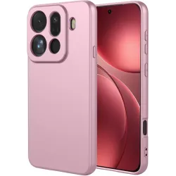 Phonesta Soft Silk Silikon Back Cover Hülle für Oppo Find X9 Pro - Rosa