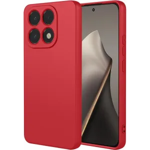Phonesta Soft Silk Silikon Back Cover Hülle für Xiaomi 15T - Rot