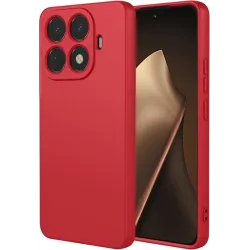 Phonesta Soft Silk Silikon Back Cover Hülle für Xiaomi 15T Pro - Rot