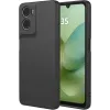 Phonesta Soft Silk Silikon Back Cover Hülle für Motorola Moto G06/G06 Power - Schwarz