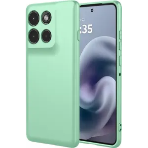 Phonesta Soft Silk Silikon Back Cover Hülle für Motorola Moto G86 Power - Matcha Grün