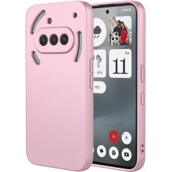 Phonesta Soft Silk Silikon Back Cover Hülle für Nothing Phone (3a) - Rosa