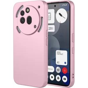 Phonesta Soft Silk Silikon Back Cover Hülle für Nothing Phone (3a) Pro - Rosa