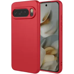 Phonesta Soft Silk Silikon Back Cover Hülle für Google Pixel 10 Pro XL - Rot