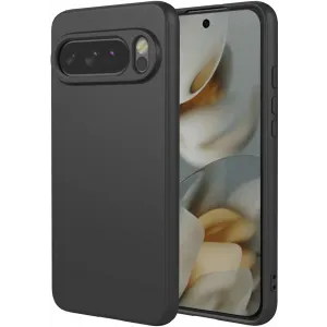Phonesta Soft Silk Silikon Back Cover Hülle für Google Pixel 10 Pro XL - Schwarz