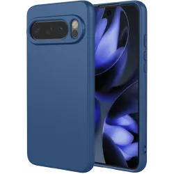 Phonesta Soft Silk Silikon Back Cover Hülle für Google Pixel 10 / 10 Pro - Dunkelblau