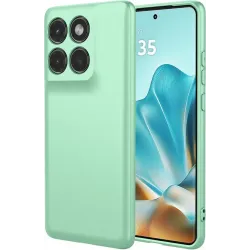 Phonesta Soft Silk Silikon Back Cover Hülle für Motorola Edge 60 / Edge 60 Fusion - Matcha Grün