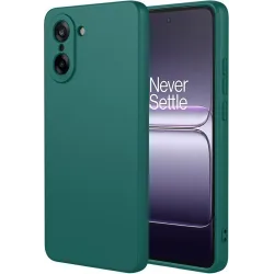 Phonesta Soft Silk Silikon Back Cover Hülle für OnePlus Nord CE5 - Dunkelgrün