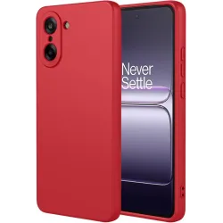 Phonesta Soft Silk Silikon Back Cover Hülle für OnePlus Nord CE5 - Rot