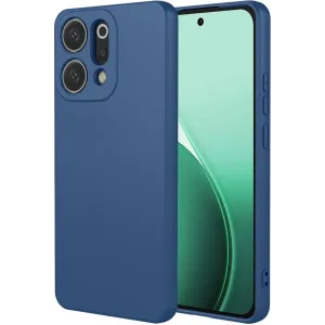 Phonesta Soft Silk Silikon Back Cover Hülle für Oppo Reno14 - Dunkelblau