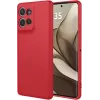 Phonesta Soft Silk Silikon Back Cover Hülle für Motorola Edge 50 - Rot