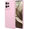 Phonesta Soft Silk Silikon Back Cover Hülle für Motorola Edge 50 - Rosa 0