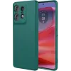 Phonesta Soft Silk Silikon Back Cover Hülle für Motorola Edge 50 Pro - Dunkelgrün 0