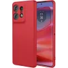 Phonesta Soft Silk Silikon Back Cover Hülle für Motorola Edge 50 Pro - Rot 0