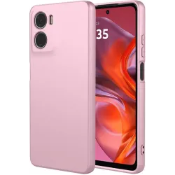 Phonesta Soft Silk Silikon Back Cover Hülle für Motorola Moto G05 / Moto E15 - Rosa