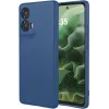 Phonesta Soft Silk Silikon Back Cover Hülle für Motorola Moto G35 - Dunkelblau 0
