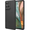 Phonesta Soft Silk Silikon Back Cover Hülle für Motorola Moto G75 - Schwarz 0