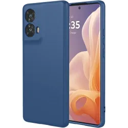 Phonesta Soft Silk Silikon Back Cover Hülle für Motorola Moto G85 - Dunkelblau