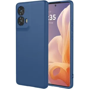 Phonesta Soft Silk Silikon Back Cover Hülle für Motorola Moto G85 - Dunkelblau