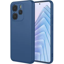 Phonesta Soft Silk Silikon Back Cover Hülle für Xiaomi Redmi Note 14 5G - Dunkelblau
