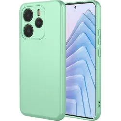Phonesta Soft Silk Silikon Back Cover Hülle für Xiaomi Redmi Note 14 5G - Matcha Grün