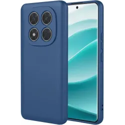 Phonesta Soft Silk Silikon Back Cover Hülle für Xiaomi Redmi Note 14 Pro 5G / Xiaomi Poco X7 - Dunkelblau