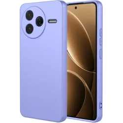 Phonesta Soft Silk Silikon Back Cover Hülle für Xiaomi Poco F7 Pro - Lila