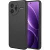 Phonesta Soft Silk Silikon Back Cover Hülle für Xiaomi Poco F7 Ultra - Schwarz