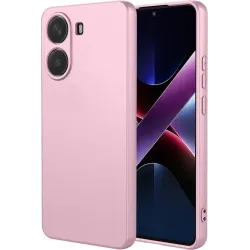 Phonesta Soft Silk Silikon Back Cover Hülle für Xiaomi Poco X7 Pro - Rosa