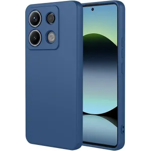 Phonesta Soft Silk Silikon Back Cover Hülle für Xiaomi Redmi Note 14S/13 Pro / Xiaomi Poco M6 Pro - Dunkelblau