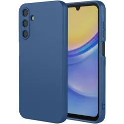 Phonesta Soft Silk Silikon Back Cover Hülle für Samsung Galaxy A16 - Dunkelblau